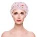Lurrose Double Layer Waterproof Strawberry Printed Shower Cap - Fast Dry Hair Hat for Home Spa - Buy Online on GoSupps.com