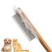 JOCXZI Stainless Steel Cat Combs - 2PC Set for Knot Removal & Grooming | Skin-Friendly Wooden Handle - Buy Online on GoSupps.com
