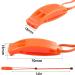 JULBEAR 6PCS Safety Survival Whistles with Adjustable Reflective Lanyard Emergency Plastic Whistle Marine Whistle orange - Buy Online on GoSupps.com