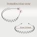 3-Pack Zig Zag Headbands - Metal Hair Bands for Men and Women - Fashion Hair Accessory for Sports - Non Slip Elastic Wavy Hair Hoops - Buy Online on GoSupps.com