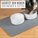 Karaluna Basic Silicone Bowl Pad 48x30 cm - Non-Slip Feeding Mat for Dogs & Cats - Gray - Buy Online on GoSupps.com