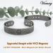 Vicmag Lymphatic Drainage Copper Bracelet for Men | 9X Ultra Strength Magnetic | 99.99% Pure Copper | Adjustable Size | Grey Celtic Knot 2 Design | Gift Box Included - Buy Online on GoSupps.com