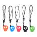Xhtllo Skull Shape Chewing Chains - 5 Silicone Mouth Engines for Sensory Children | Anti-Anxiety & ADHD Relief | Stylish & Versatile Chewing Toys - Buy Online on GoSupps.com