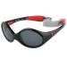 DUCO Baby Polarized Sunglasses with Strap for Newborn Toddler 0-24 Months UV Protection Flexible Infant Sunglasses 0-2 Years K012 Black Frame Red Temple