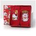 Chinese New Year Red Socks Fashion Printed Men's Cotton Sports Socks New Year's Socks with Gift Box 6 Pairs (Color : RED-B Size : 39-43) 39-43 Red-b