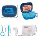 LdawyDE Denture Box Retainer Case Protable Retainer Box Mouth Guard Aligner Case Braces Boxs with Mirror Removal Tool Chewies Blue - Buy Online on GoSupps.com