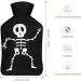 Funny Skeleton Hot Water Bottle with Plush Cover - Hand Warmer for Kids & Adults - 26.5x15.3cm - International Shipping Available - Buy Online on GoSupps.com