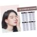 PLAFOPE 4pcs Eyebrow Stickers Semi Permanent Eyebrow Hair False Eyebrows Cosmetics Make up 6d Template - Buy Online on GoSupps.com