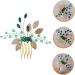 Ipetboom Bridal Crystal Hair Comb Hair Combs Crystal Side Comb Hairpin Headband Wedding Hair Accessories Girls Tiara Leaf Hair Comb Hair Jewelry Leaves Bride Zinc Alloy - Buy Online on GoSupps.com