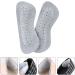 Heallily Leather Heel Cushion - Self-Adhesive Foot Care Pads for High Heels (3 Pairs Gray) - Heel Protection for Women & Men - Buy Online on GoSupps.com