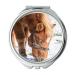 YENDOSTEEN Mirror Compact Mirror animal close up colt pocket mirror portable mirror