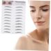 MAGICLULU 4 Pcs 3d Eyebrow Stickers Natural Eyebrow Sticker -like Artificial Eyebrow 6d Template Water Proof - Buy Online on GoSupps.com