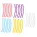 Housoutil 5 Sheets Silicone Lash Lifting Rods Spiral Hair Curlers Rotating Makeup Organiser Silicone Lash Lifting Pads Lash Lift Pads Reusable Eye Patches Silica Gel Eyelash Silicone Pad