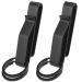 Duty Belt Key Holder Belt Key Clip Stainless Steel Tactical Stealth Belt Loop Key Ring Holder with Keyrings UIInosoo for Police Handcuff and Fire Agencies Fits Max 2.25 Inch Belt Black 2 Pack