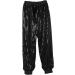 iiniim Glitter Sequins Women's Jogger Pants - Hip Hop Dance Costume Harem Trousers - Buy Online on GoSupps.com