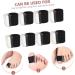 4 Pairs Toe Separator Spacers for Men & Women - Ingrown Toenail Protection | Bunion Relief | Reusable & Straightening - Sebs Black, 2.5x2cm - Buy Online on GoSupps.com