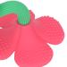Baby Teething Toy - Silicone Flower Shape Chew Toy & Pacifier for 0-6 Months - Washable Peony Red - Buy Online on GoSupps.com