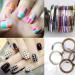 10 Rolls Mixed Colorful Nail Art Striping Tape Lines Width 2mm-Striping Tape for Nail Art-Nail Striping Tape Foil-Nail Striping Tape Thick-Nail Striping Tape with Dispenser-Self-Adhesive DIY Nail Art Tape - Buy Online on GoSupps.com