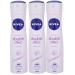Nivea Longlasting 48 Hours Freshness Body Spray - Double Effect 3 Packs x 150 ML / 5.07 Fl. Oz