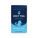 Zest Tea Premium Energy Hot Tea, High Caffeine Blend Natural & Healthy Black Coffee Substitute, Perfect for Keto, 135 mg Caffeine per Serving, Blue Lady Black Tea, Tin of 15 Sachet Bags Blue Lady Black Tea 15 Count (Pack