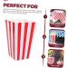 Alipis 100 Pcs Boxes Popcorn Carton Movie Night Baskets Popcorn Treat Bag Popcorn Bags Individual Servings Vintage Movie Night Gift Movie Theater Decor Gifts Paper Red Container Box - Buy Online on GoSupps.com