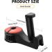 VIILICH 2PCS Car Headrest Hook & Cell Phone Holder - Durable Storage for Handbags & Devices (Red) | International Shipping - Buy Online on GoSupps.com