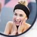 3-Piece Black Spa Face Headband Set for Makeup & Face Washing | Yoga Sport & Shower Elastic Hair Wrap for Women & Girls - Buy Online on GoSupps.com
