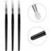 FRCOLOR Silicone Eyeshadow Brush Professional Silicone Lipstick Applicator Lip Makeup Brush Set for Applying Cream 6pcs 14.5x0.5cm Black - Buy Online on GoSupps.com