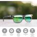 Knockaround Fast Lanes Sport Polarized Running Sunglasses - Clear Grey/Green - UV400 Protection - Buy Online on GoSupps.com