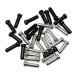 ZYAMY 30pcs MTB Bike Bicycle Brake Cable Tips Bicycle Brake Shifter Inner Cable Tips Wire End Cap Crimps (15pcs Black + 15pcs Silver)
