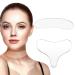 AREMOD Silicone Chest Wrinkle Pad Anti Wrinkle Neck Patches Reusable Sleeping Silicone Chest Wrinkle Pad Anti-Aging Patch For Neck Wrinkle Set of 2 Clear