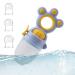 Silicone Baby Feeder - Removable Newborn Fruit Dispenser with 3 Riflers | Portable Teething Relief - Safe Blue - Buy Online on GoSupps.com