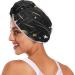 Super Absorbent Stars & Moons Black Hair Towels - Quick Dry Hair Turbans (2 Pack) | Perfect for Women & Girls - Buy Online on GoSupps.com