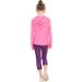 Girls UPF50+ Lightweight Hoodie - Neon Pink, 7-8 Years | Active Tee with Thumb Hole for Running & Workout | Long Sleeve Pullover Top for 3-12Years - Buy Online on GoSupps.com