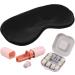 Buy Ear Plugs for Sleeping - Noise Cancelling Silicone with Soft Silk Eye Cover & Storage Box | Comfort & Protection (Pink - Buy Online on GoSupps.com