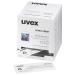 uvex wet cleaning wipes for glasses 100 pieces individually packed silicone-free for clean glasses on the go