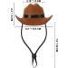 Jupsk Pet Dogs Cats Cowboy Costume Hats and Bandanas Scarf Set of 4 Pet Cowboy Caps and Triangle Scarves Accessories for Puppy Kitten Pet Party Festival and Daily Wearing Decoration - Buy Online on GoSupps.com