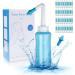 Nasal Rinse Bottle for Sinus Pressure Relief - 300 ML BPA Free Neti Pot for Adults and Kids with 40 Salt Packets - Buy Online on GoSupps.com