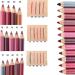 12-Piece Waterproof Lip Liner Set - Long-Lasting Lip Contour Makeup Gift for Women & Girls - Buy Online on GoSupps.com