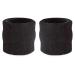 Suddora Wrist Sweatbands - Athletic Cotton Terry Cloth Wrist Bands for Basketball, Tennis, Football, Baseball (Pair) Black