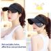 Women's Adjustable Sun Visor Golf Cap with Retractable Brim - UV Protection Sport Hat in Black - Buy Online on GoSupps.com