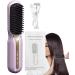 Cordless Hair Straightener Brush | Portable Ionic Straightening Comb with 3 Heating Settings | Perfect for Home Salon & Travel - Pink - Buy Online on GoSupps.com