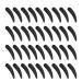 FRCOLOR 100Pcs Mini Disposable Makeup Spatulas Facial Cream Spoon Cosmetic Plastic Spatulas Scoops Tip Spatulas (Black)