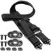 Egujiwa 2-point strap-fast adjustment-QD rifle strap with QD-strap vertebrae for rail-pressure button-fast-locked strap attachment (black)