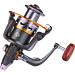 Sougayilang Spinning Fishing Reel | Left/Right Interchangeable Wood Handle | Metal Body | 5.2/5.1 Gear Ratio | 11BB | Inshore, Boat, Rock, Freshwater, Saltwater Fishing - DK1000 - Buy Online on GoSupps.com