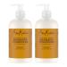 SheaMoisture Restorative Conditioner for damaged hair Raw Shea Butter without silicone 2 x 384 ml