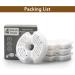 Cat Water Fountain Replacement Filters - 4 Pack Cotton Activated Carbon Filtration - Buy Online on GoSupps.com