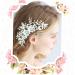 Beavorty bridal headpiece pearl headpiece Comb for Bridal Rhinestone Comb flower Hair Comb Rhinestone Hair Comb Wedding Hair Comb Wedding dress bride flower head - Buy Online on GoSupps.com