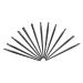 Housoutil 12pcs Eyeliner Brush Eye Shadow Brush Eyebrow Brush Angled Makeup Brush Eyeshadow Brush Makeup Set 15.5x1.2x0.6cm Black