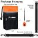 Dog Treat Pouch Pet Training Bag for Small to Large Dogs Treat Tote Carry Kibble Snacks Toys for Training Reward Walking Metal Clip Waist belt Shoulder Strap Poop Bag Dispenser Black with Orange Pouch(Black with Orange)+Clicker - Buy Online on GoSupps.com